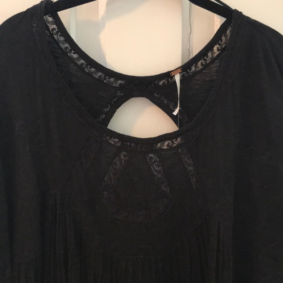 Free People Black Blouse - Picture 2 of 8